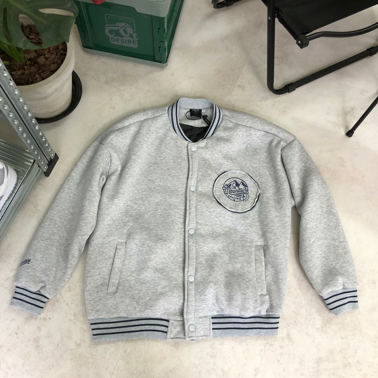 CROSS 鋪棉排釦棒球外套 99958