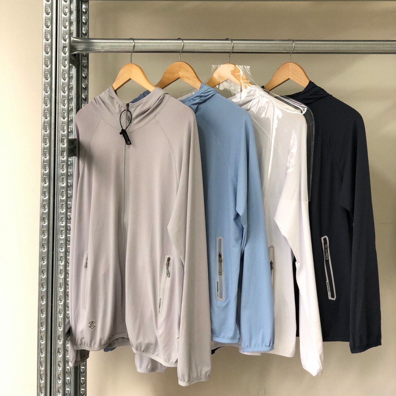 超彈力口袋拉鍊冰絲涼感UPF50+防曬外套 99982