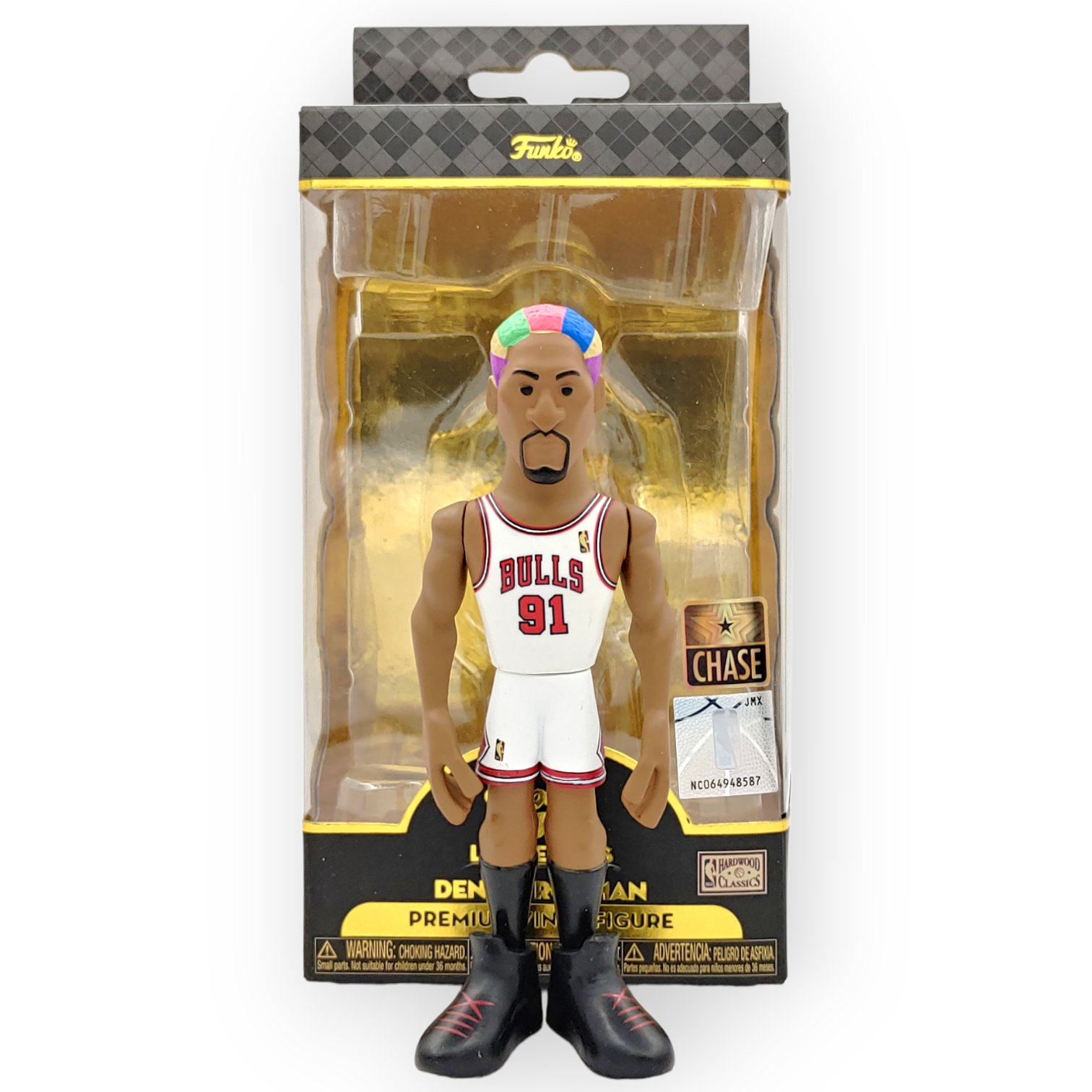 FUNKO POP<NBA Gold Legend>5吋公牛洛文(彩色頭CHASE版)
