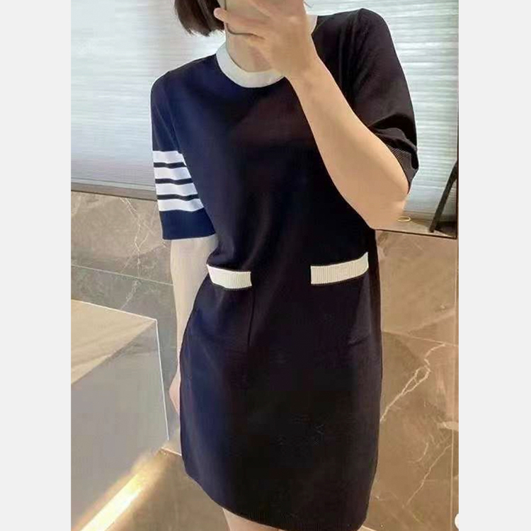 Tb 深藍色連身裙-M