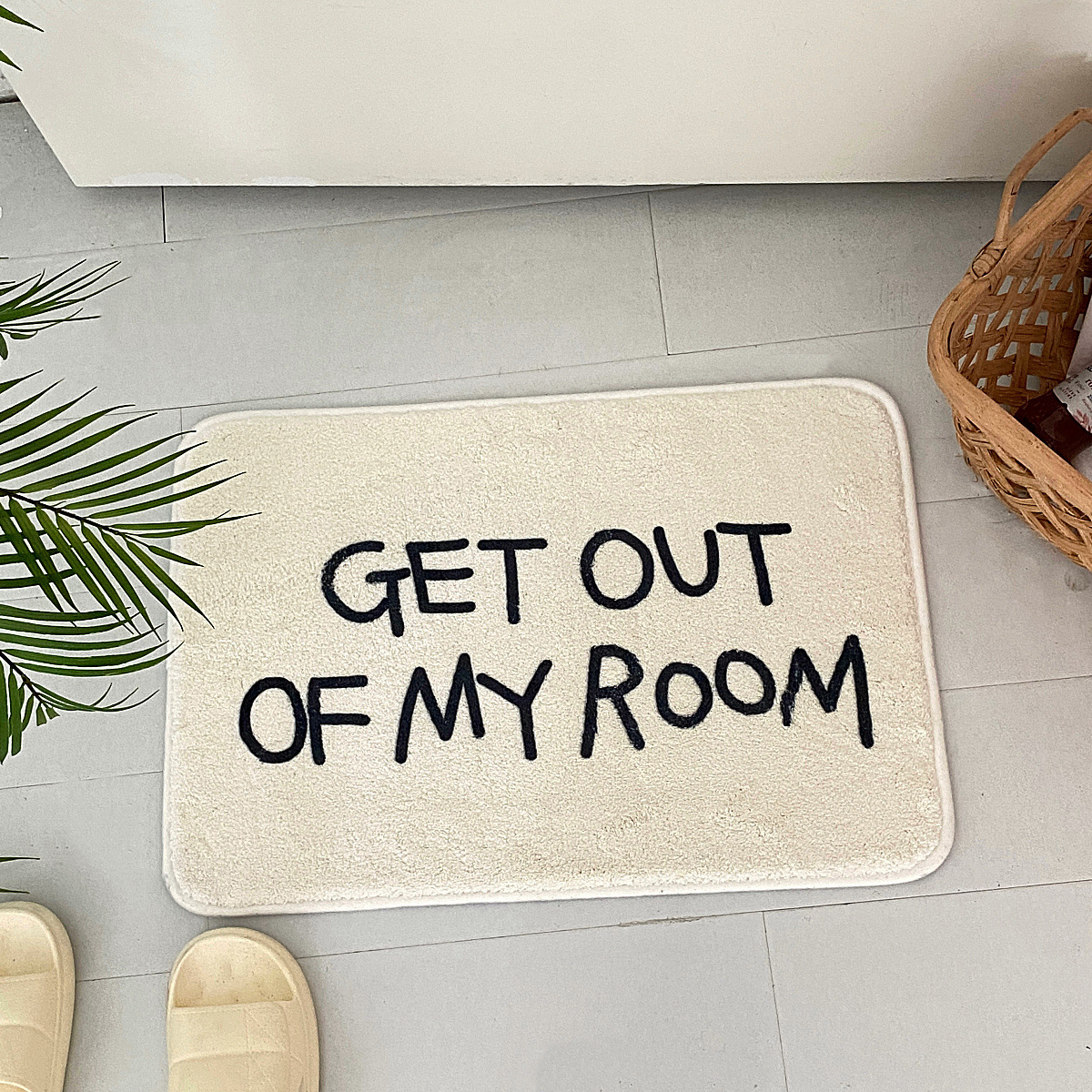 《2043》簡約創意英文地毯((仿羊絨))