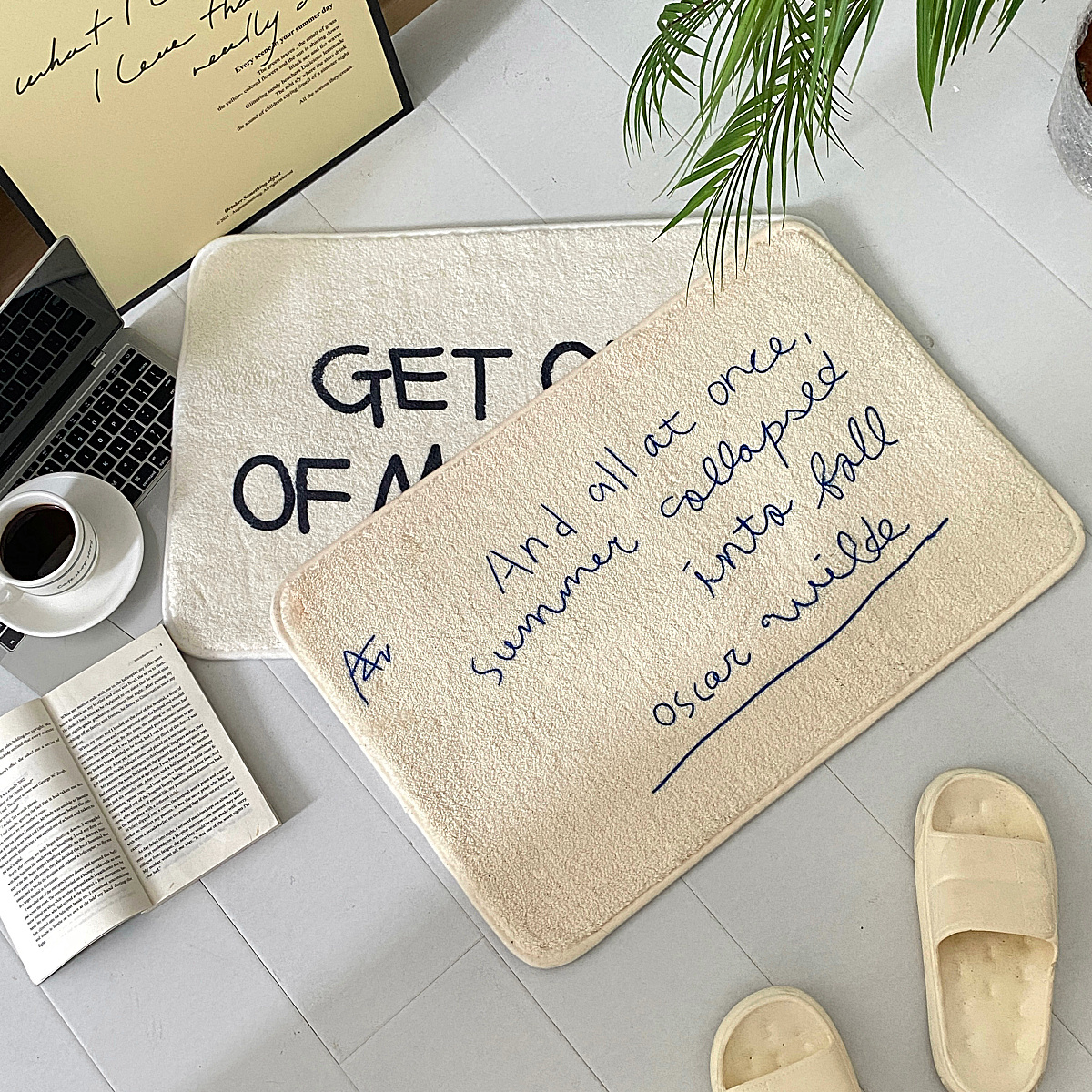 《2043》簡約創意英文地毯((仿羊絨))