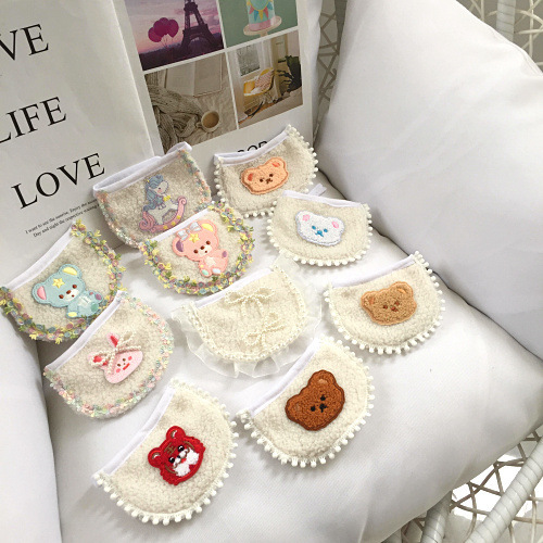 宠物围巾 韩风可爱系列 小围巾 口水巾（博美 小贵宾 吉娃娃）7kg 内狗狗 55cm颈圈