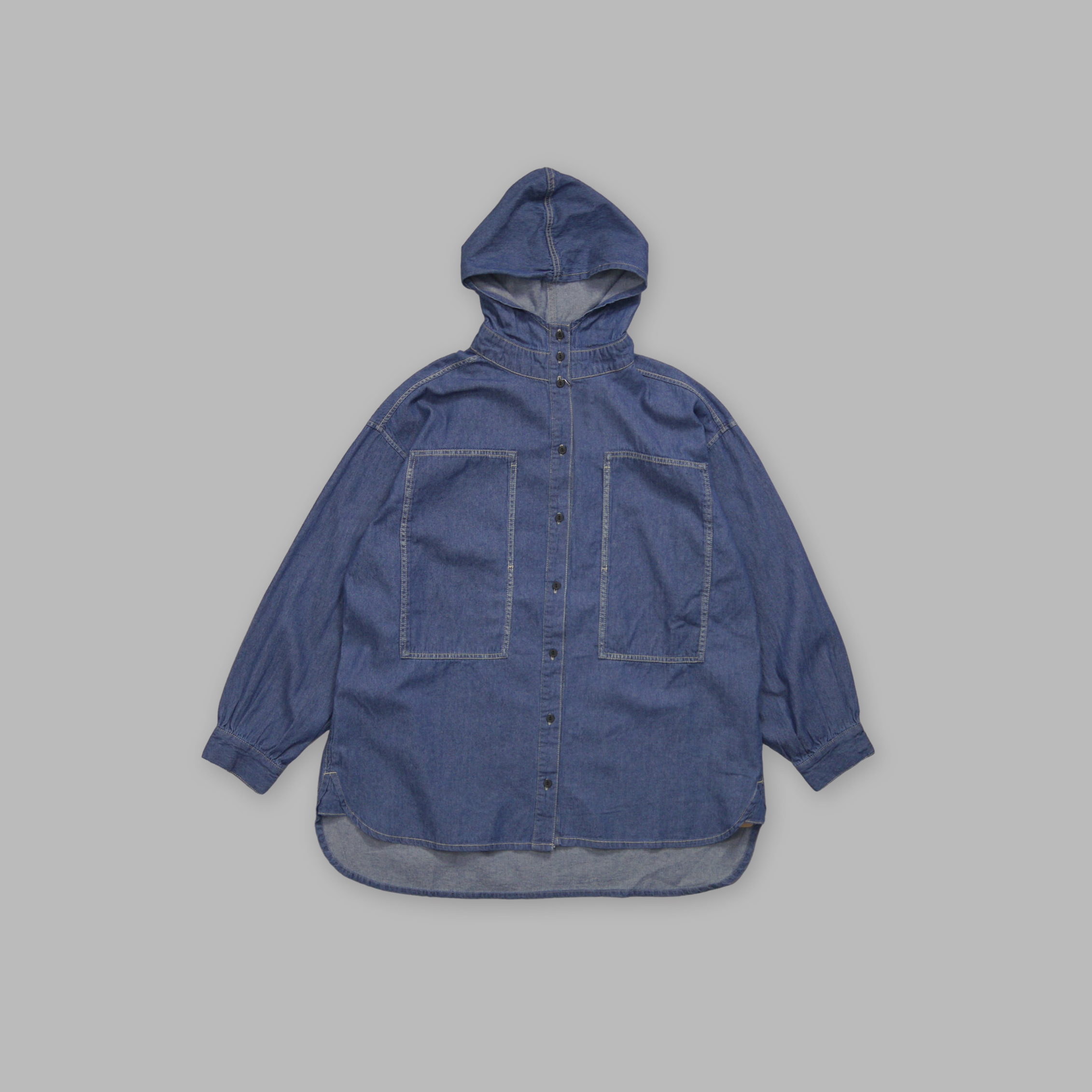 J.P.L. 連帽輕磅丹寧工作襯衫 ╭ 2色 ╮