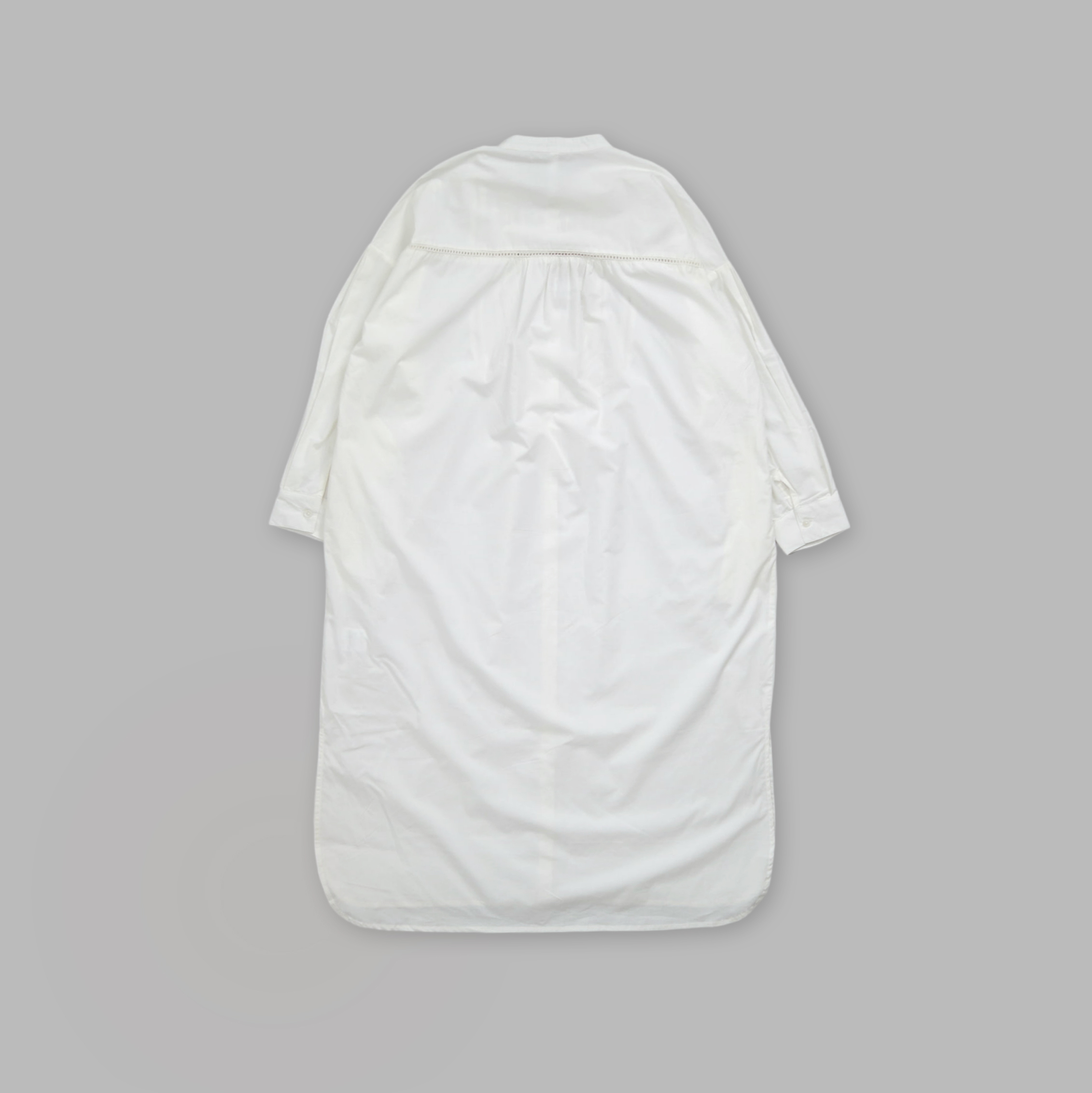 J.P.L. 立領雙釦織花高支數棉長襯衫