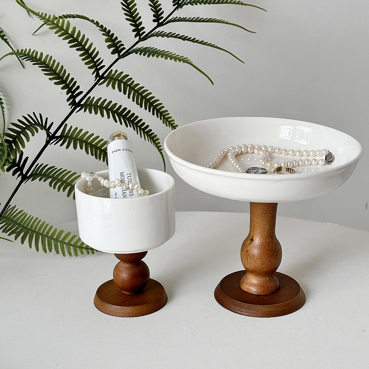 《2045》法式復古高腳拖盤擺飾收納