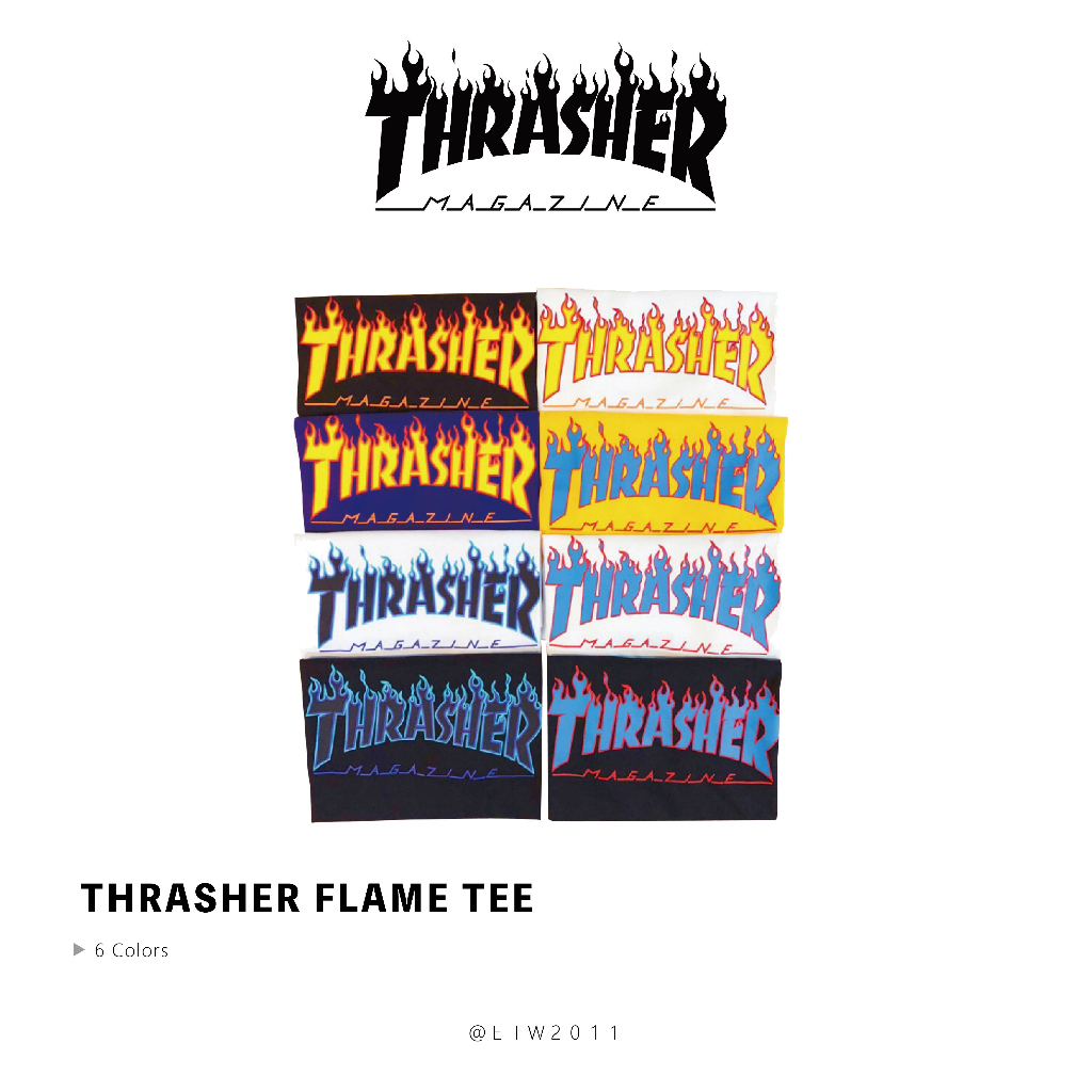 ☆ETW☆【EASY TO WEAR】 日線 THRASHER FLAME TEE 火焰T 短T 現貨