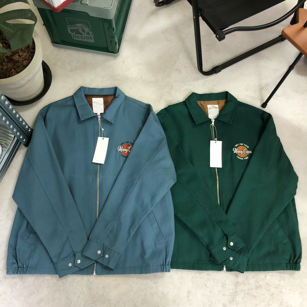 Power To The People 刺繡細雨夾克束腰輕薄外套 3301008