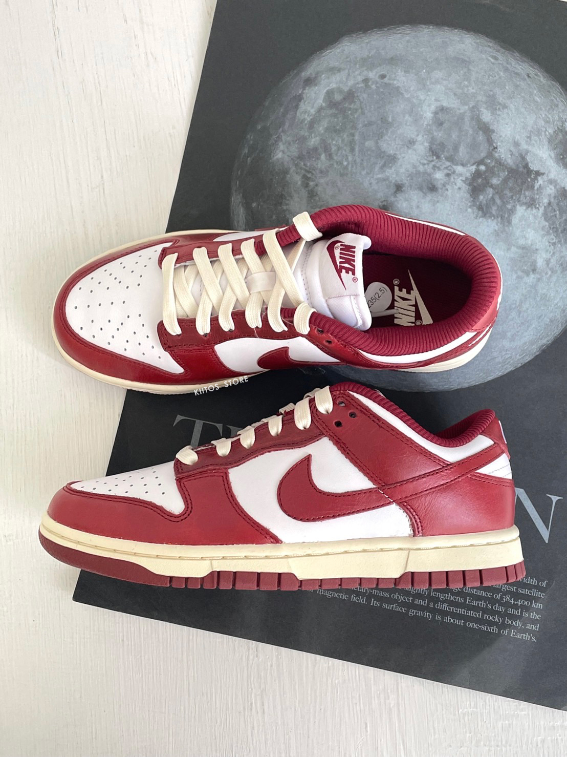 Nike Dunk Low PRM Team Red 復古紅奶油底 FJ4555-100