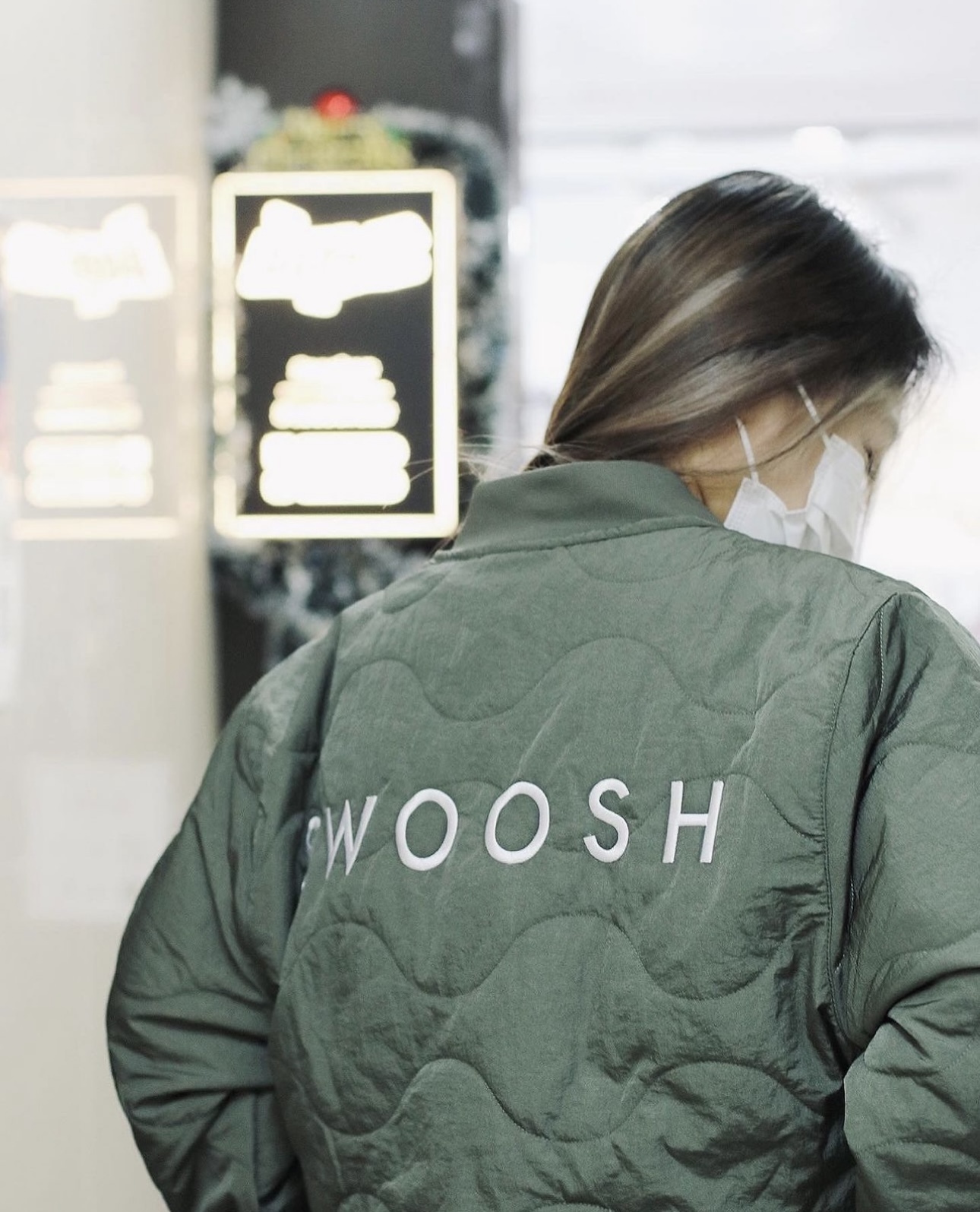 Nike Swoosh Liner Jacket 棉外套 OLIVE