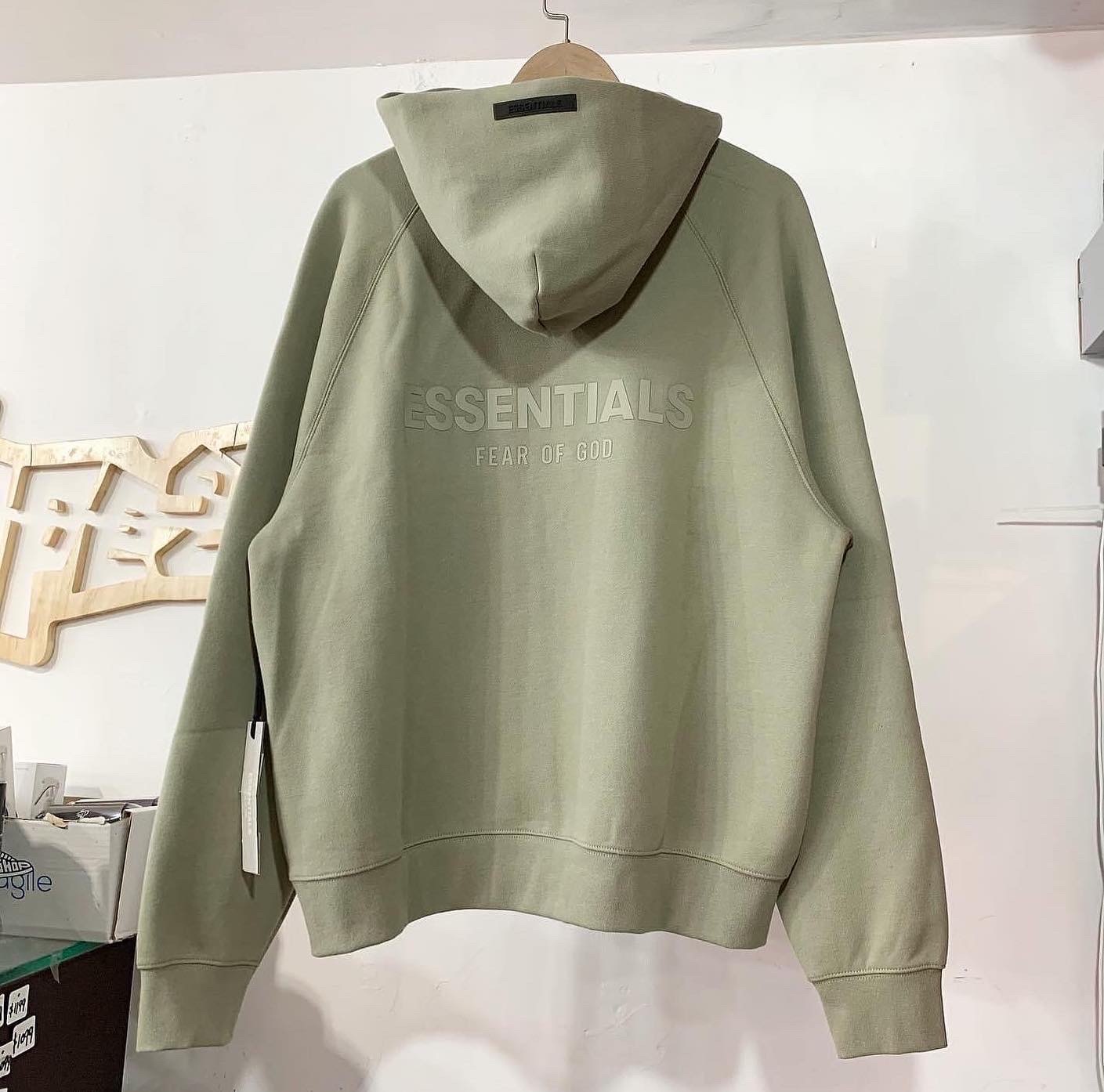 Fear Of God Essentials FW21 Hoodie Pistachio