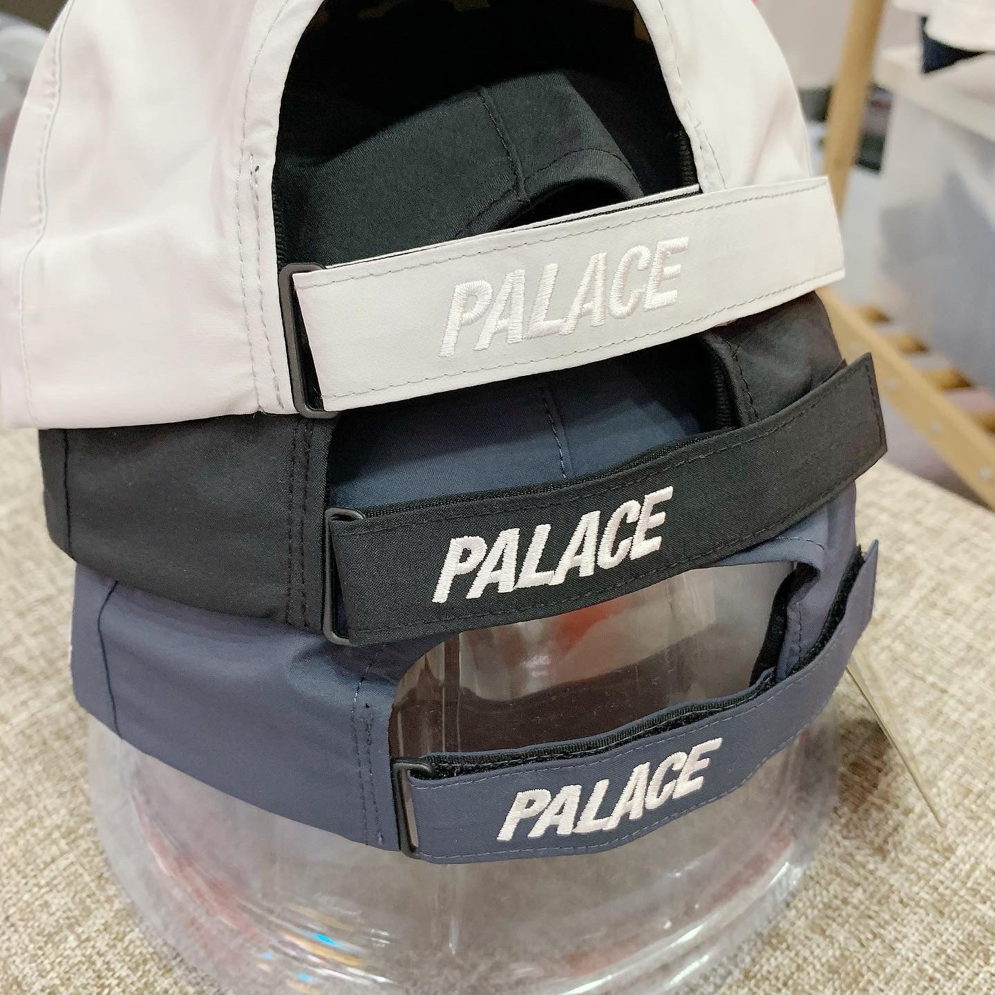 Palace X Core-Tex 6-Panel Cap Black/LightGrey/Navy