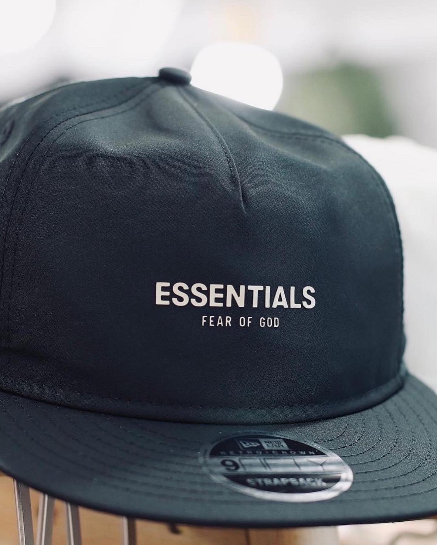 Fear Of God Essentials New Era Edition Crown 9 Fifty帽 cap Black/Beige