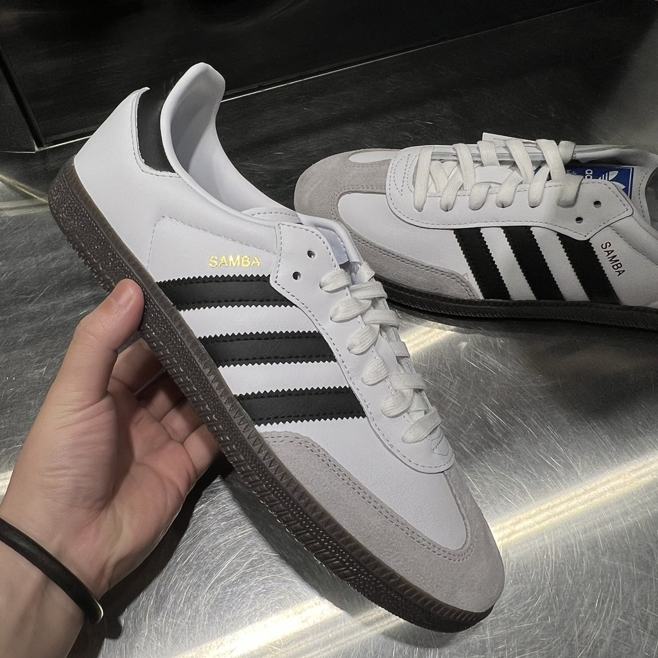 ADIDAS ORIGINALS SAMBA OG B75806 黑白灰森巴爆款