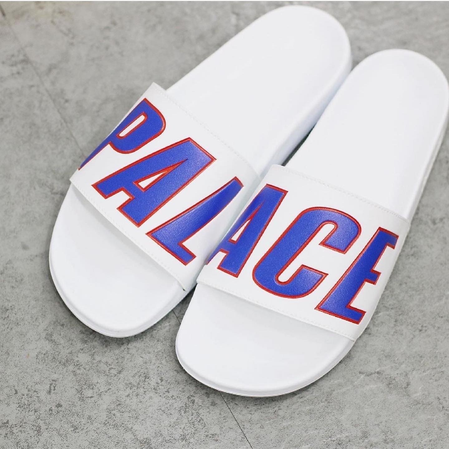Palace Sliders White SS21 SLIDE