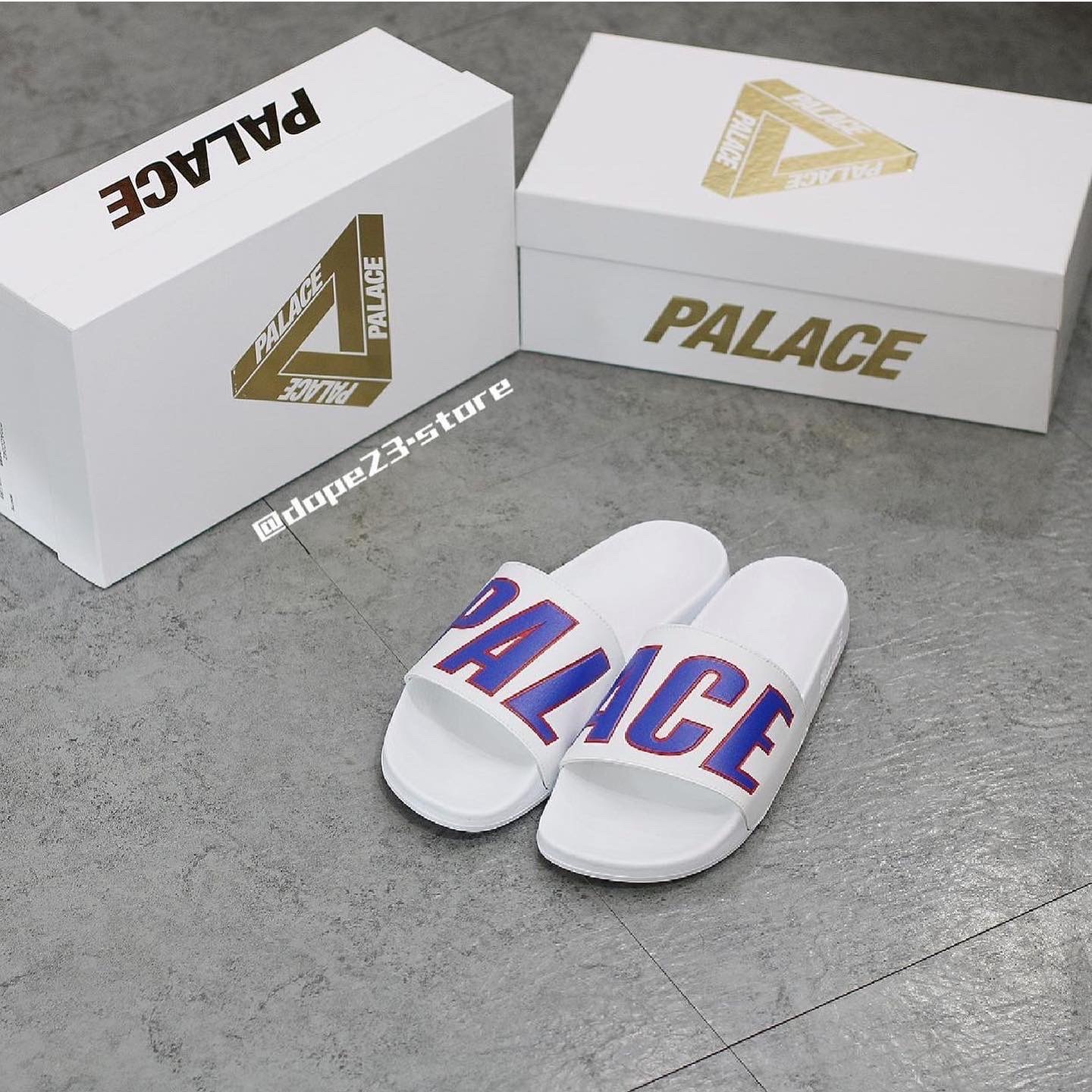 Palace Sliders White SS21 SLIDE