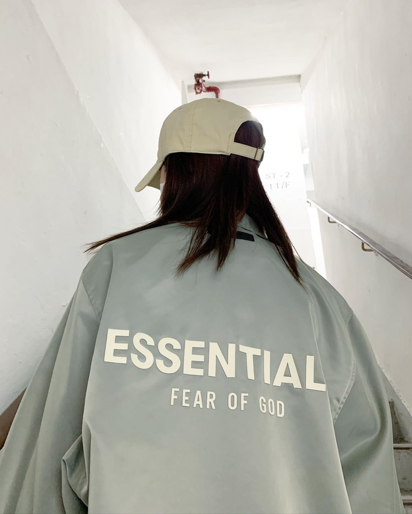Fear Of God Essentials Coach Jacket 2022 Seafoam