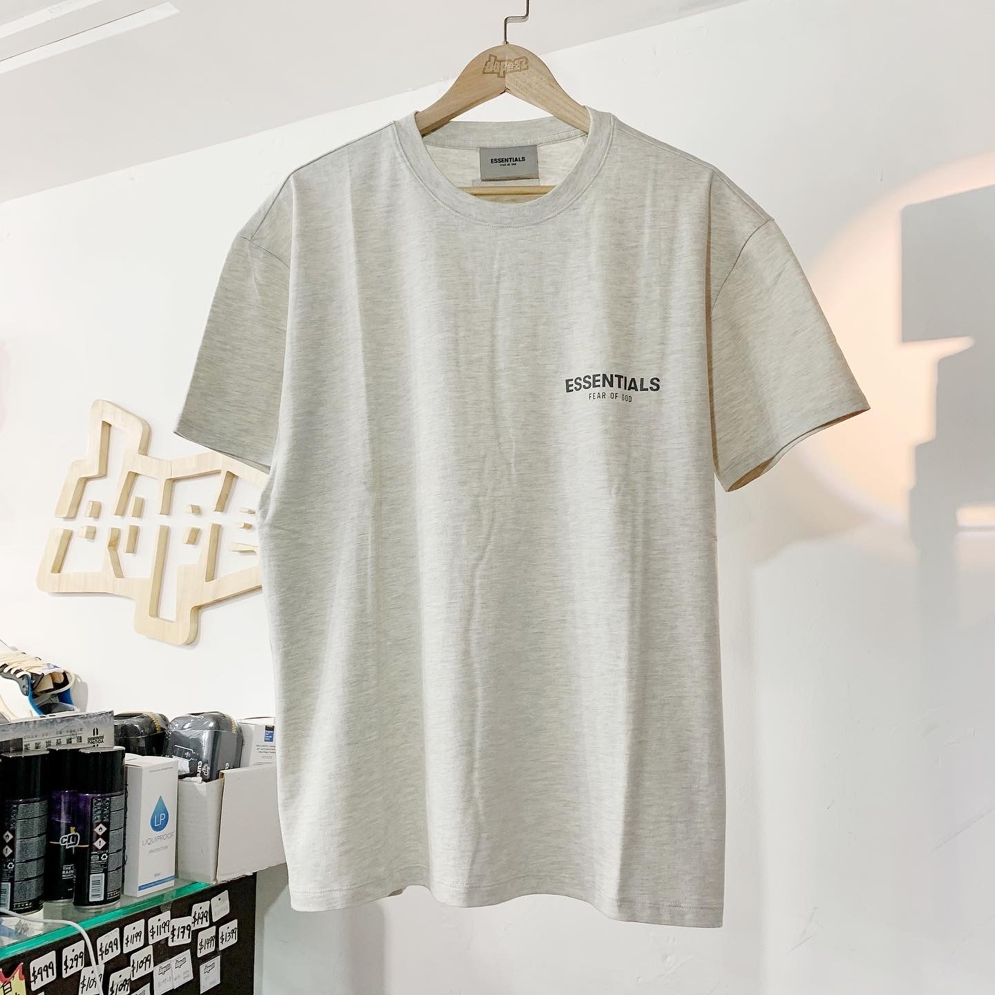 Fear Of God Essentials Core Collection T-Shirt  Oatmeal 反光3M