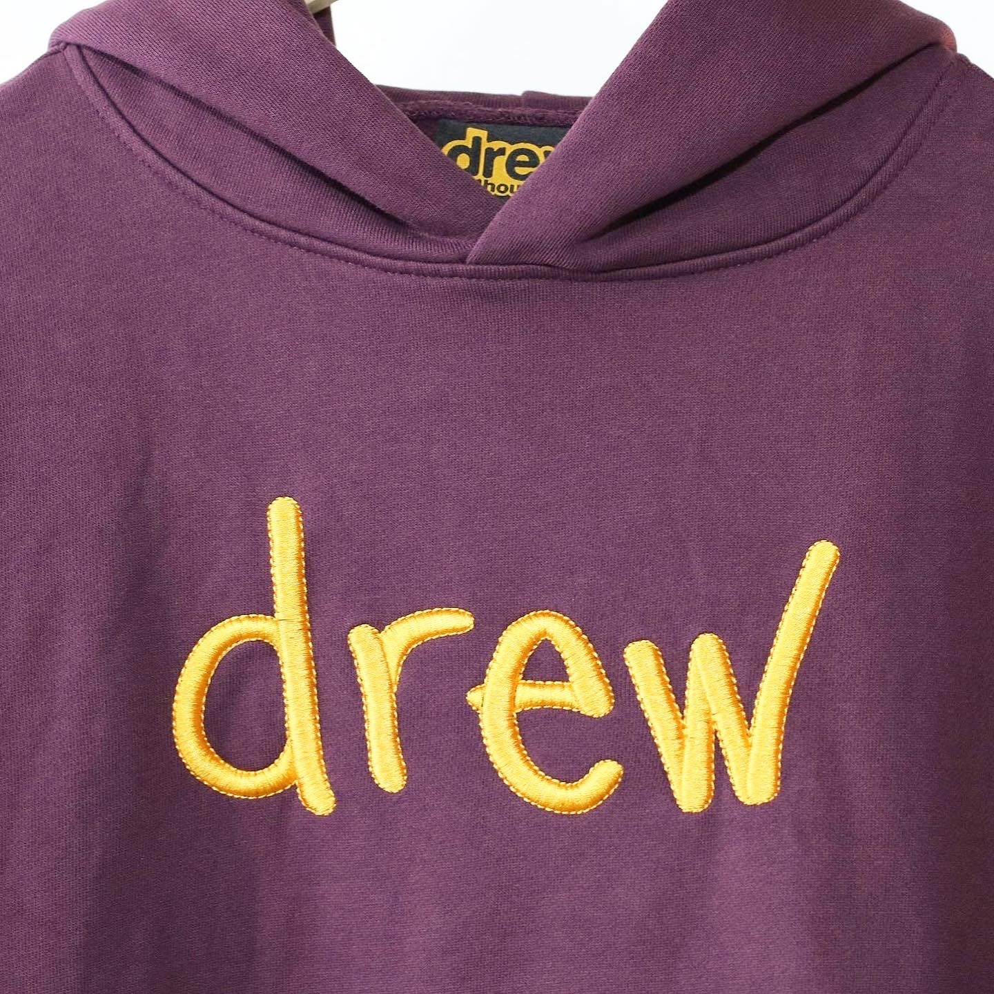 Drew House Scribble Embroidery Hoodie Berry 酒紅