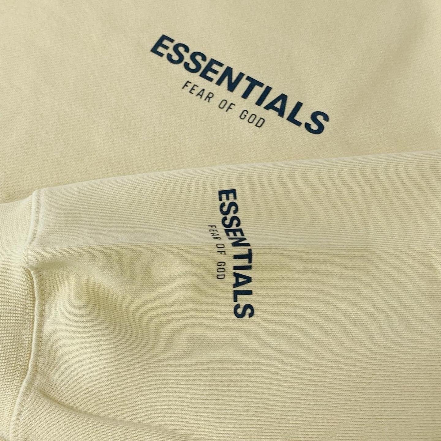 Fear Of God Essentials Core Collection Crewneck  Garden Glov 米黃色