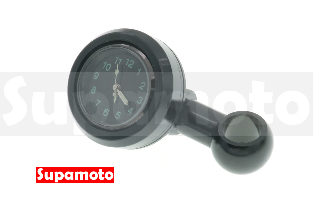 -Supamoto- 鏡座 時鐘 檔車 摩托車 機車 通用 改裝 復古 時間 時間 龍頭 裸把 後照鏡座 固定