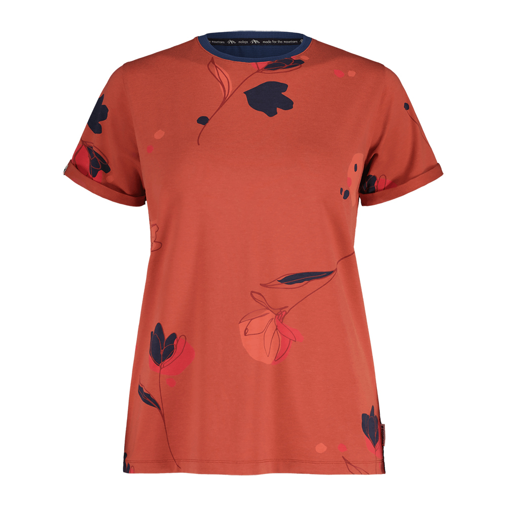 【MALOJA】女彈力舒適短袖上衣 / 23MA35135-[黑]