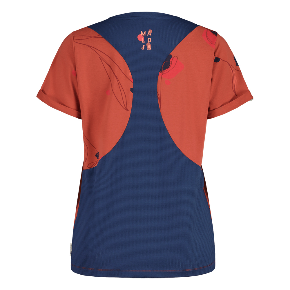 【MALOJA】女彈力舒適短袖上衣 / 23MA35135-[黑]