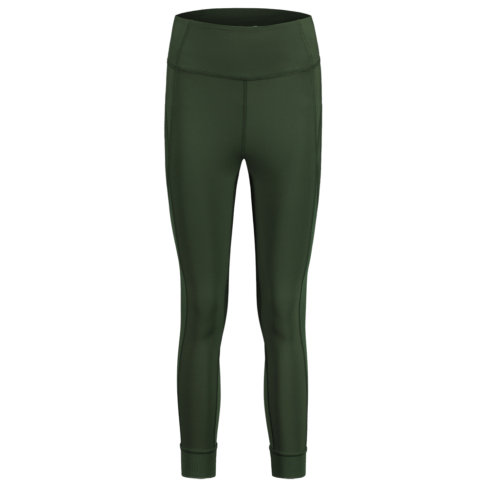 【MALOJA】女快乾彈力緊身長褲 / 23MA35133-[綠、黑]