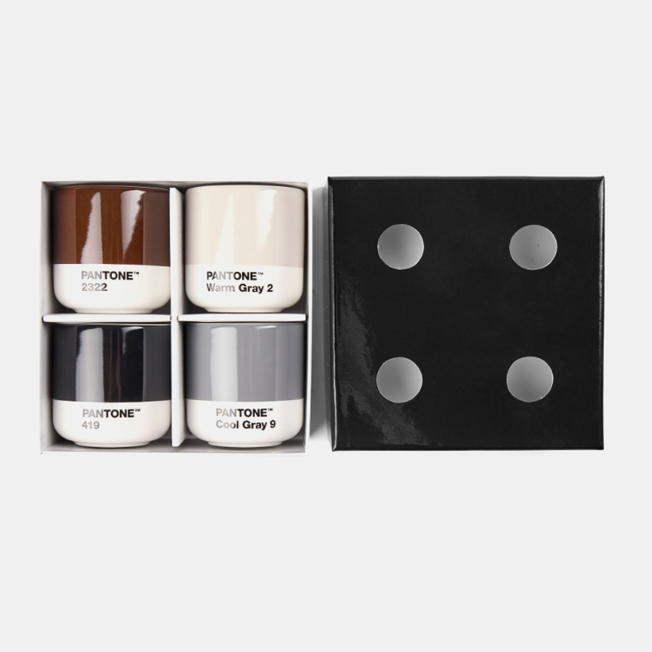 PANTONE 陶瓷瑪奇朵杯 100ml 四入組
