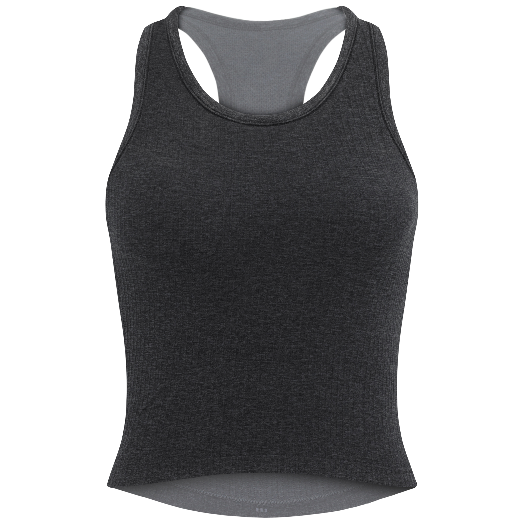 女款挖背彈力運動背心 黑