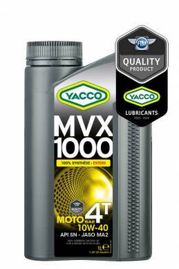 YACCO - 四衝程電單車全合成機油 MVX 1000 4T SAE 10W40, 1L