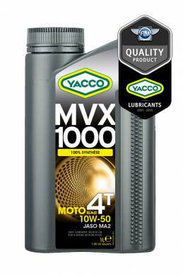 YACCO - 四衝程電單車全合成機油 MVX 1000 4T SAE 10W50, 1L