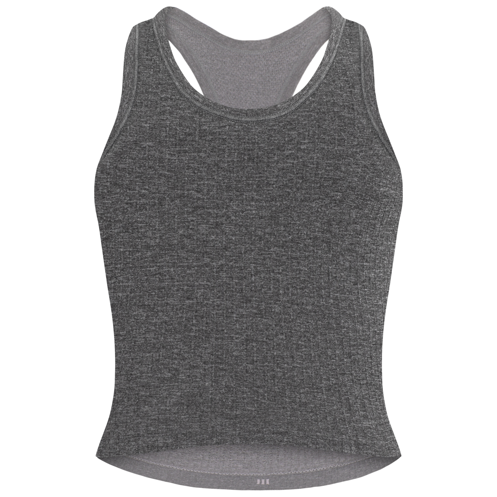 女款挖背彈力運動背心 灰