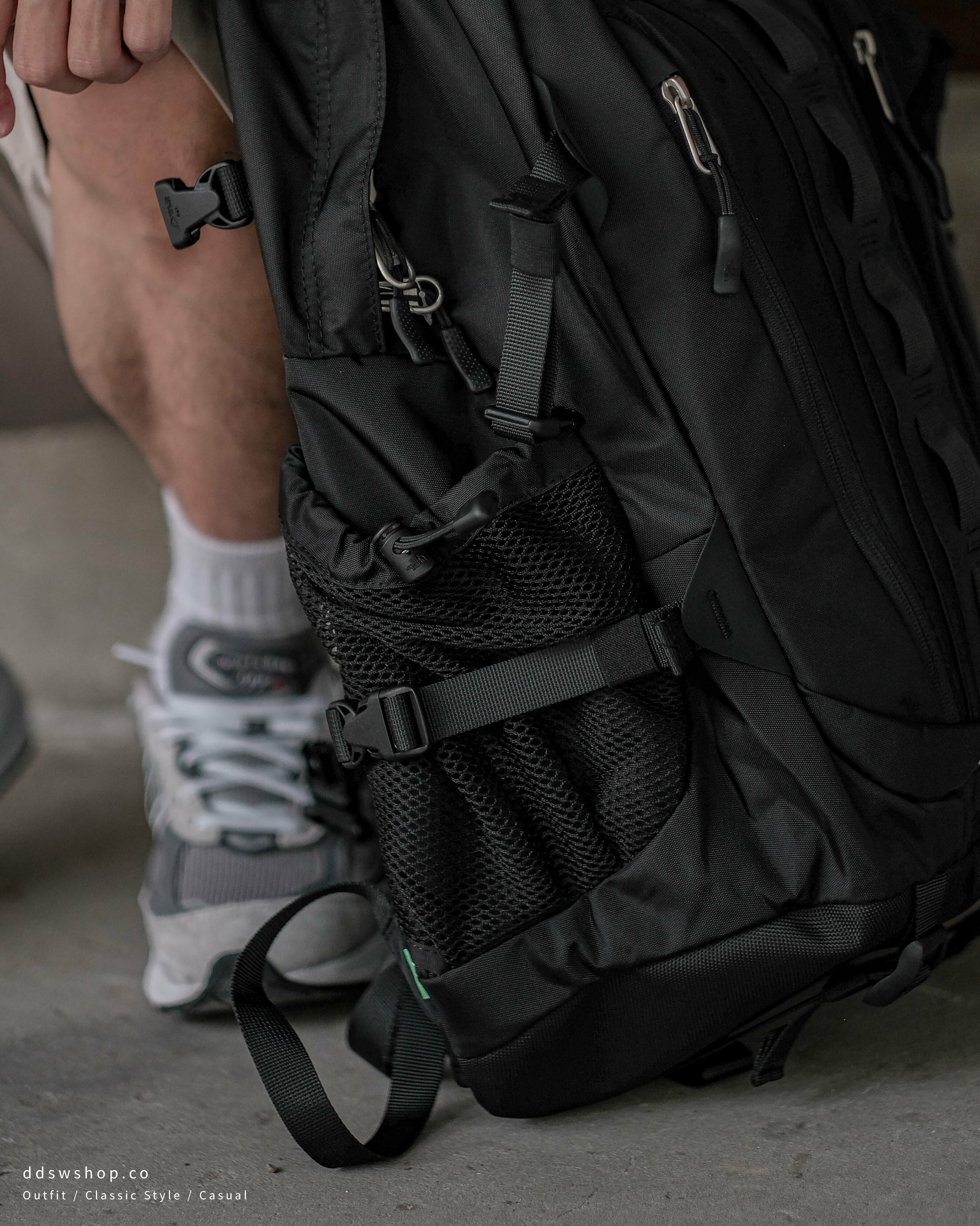 The North Face Backpack 後背包機能防潑水黑色小大雙層