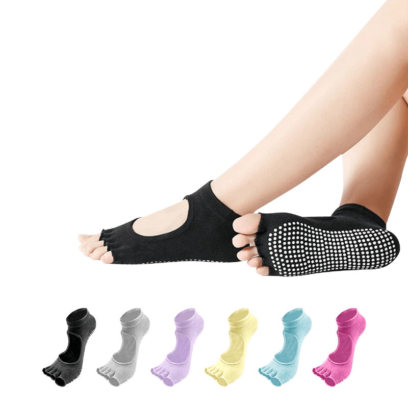 露趾露背瑜珈襪