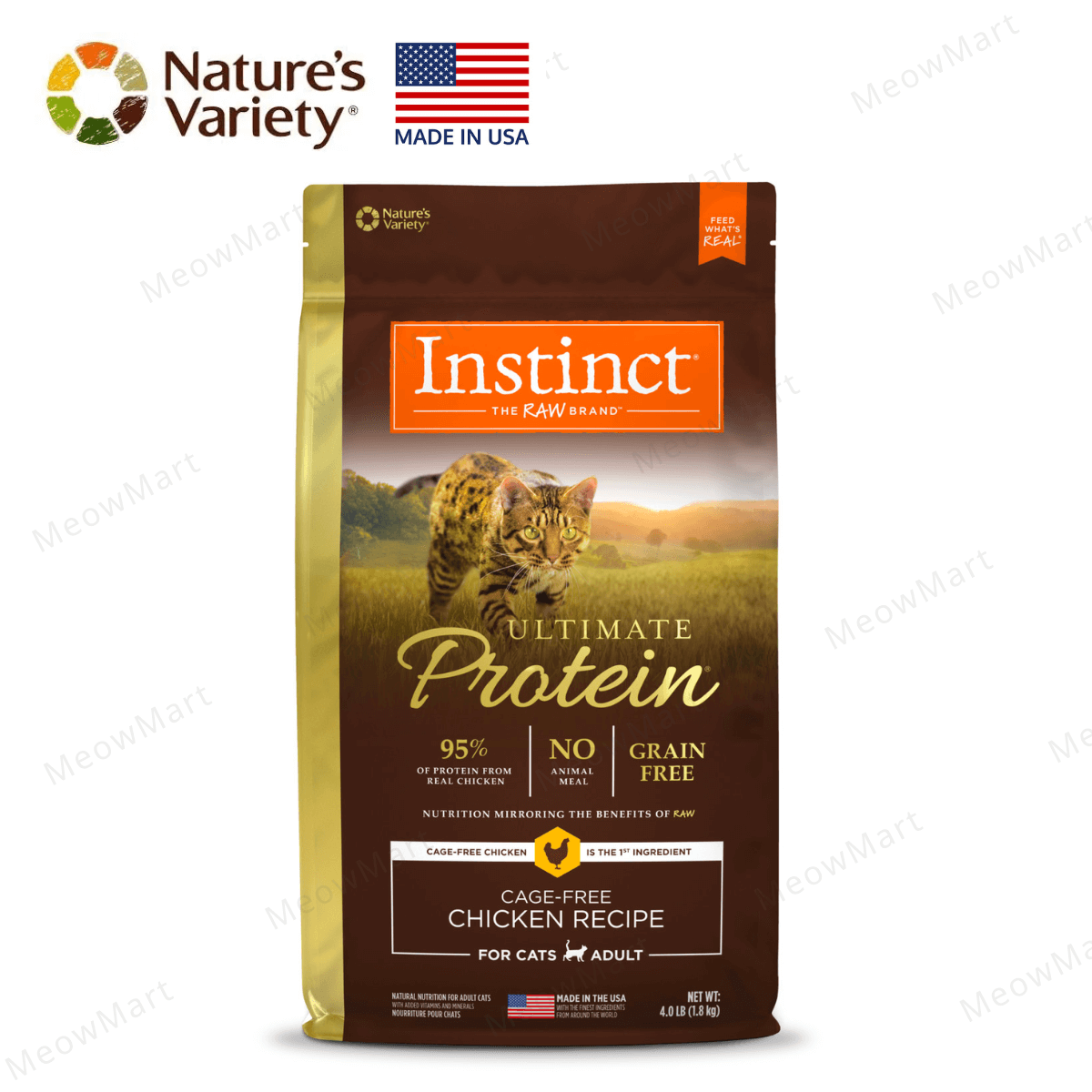 【免費試食】Instinct 95%頂級蛋白質貓糧 (雞肉)