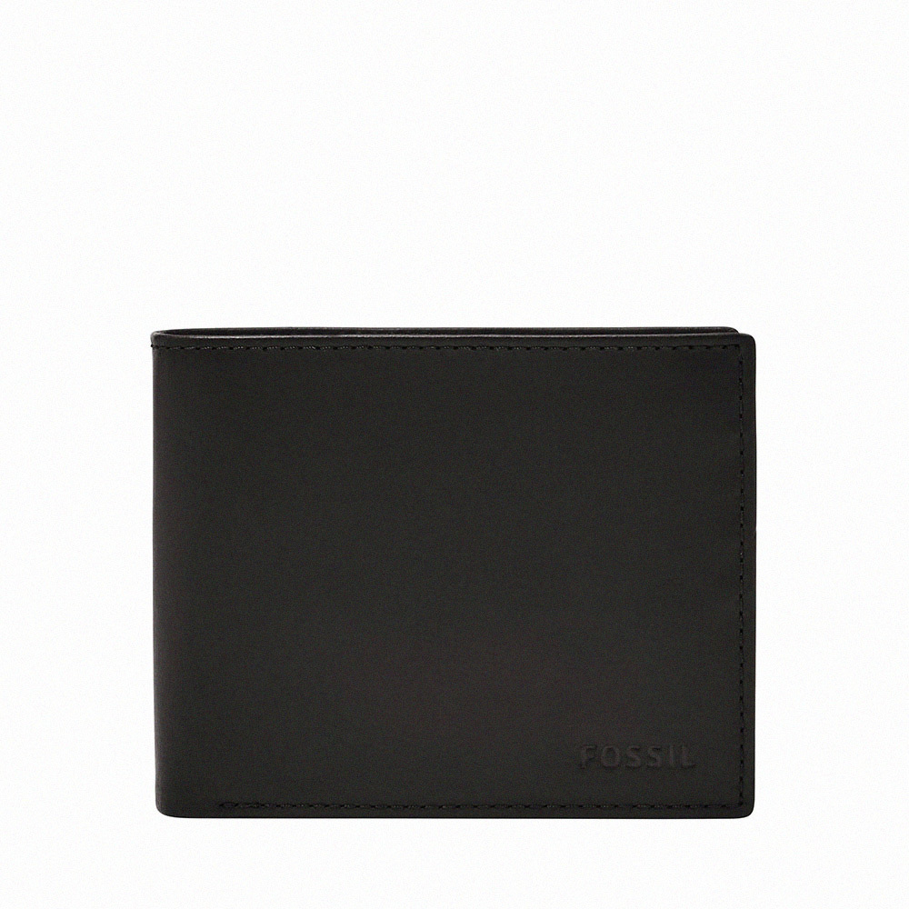 Derrick 真皮大零錢袋RFID皮夾-黑色 ML3687001