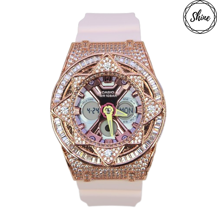 玫瑰金 改裝手錶 BA-130PM-4A - 魔法星