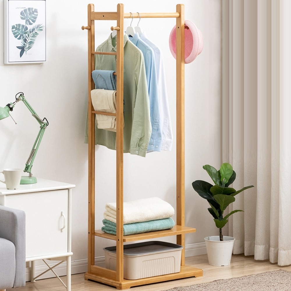 【AOTTO】楠竹多功能簡約掛衣衣帽架(HA-014)