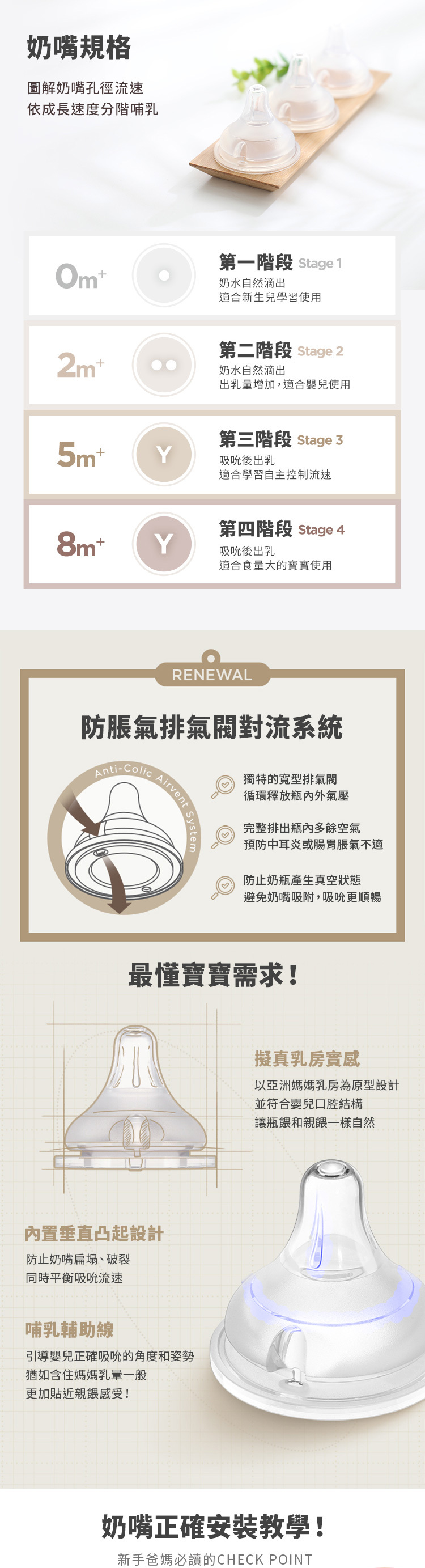 韓國 Moyuum - 仿母乳型替換奶嘴 (2入/組)-8m+