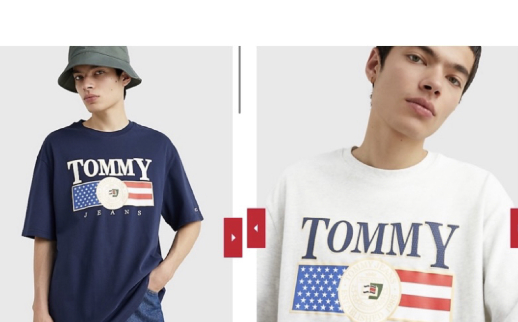 Tommy Hilfiger 圓圈大國旗字母 短袖T恤 短T