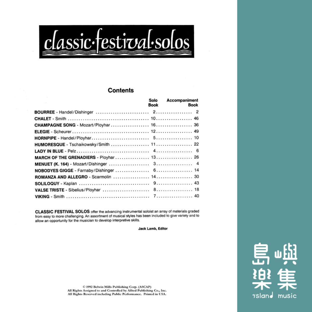 CLASSIC FEST SOLOS 1 F HN/PNO