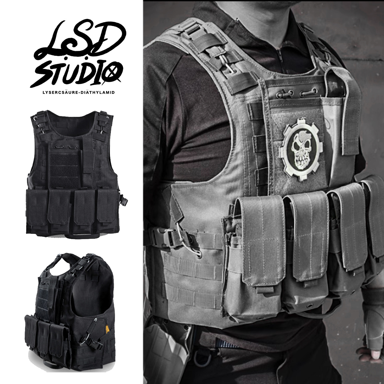 【BGHZ001】幽靈戰術型收納系統機能背心