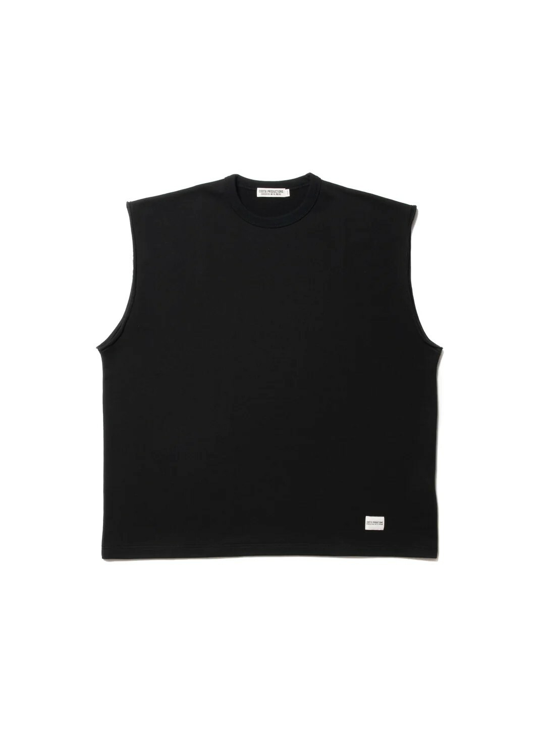 COOTIE PRODUCTIONS INLAY SWEAT CUT OFF SLEEVE TEE / B