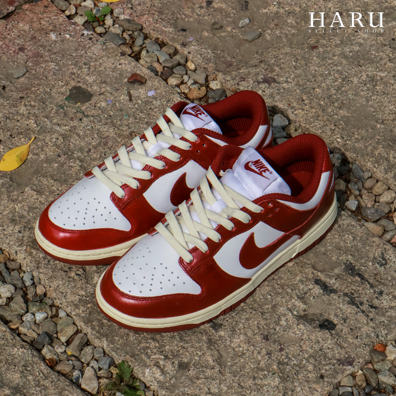 NIKE DUNK LOW VINTAGE TEAM RED 奶油底 泛黃 酒紅 低筒 有男生尺寸 女生復古休閒鞋 FJ4555-100