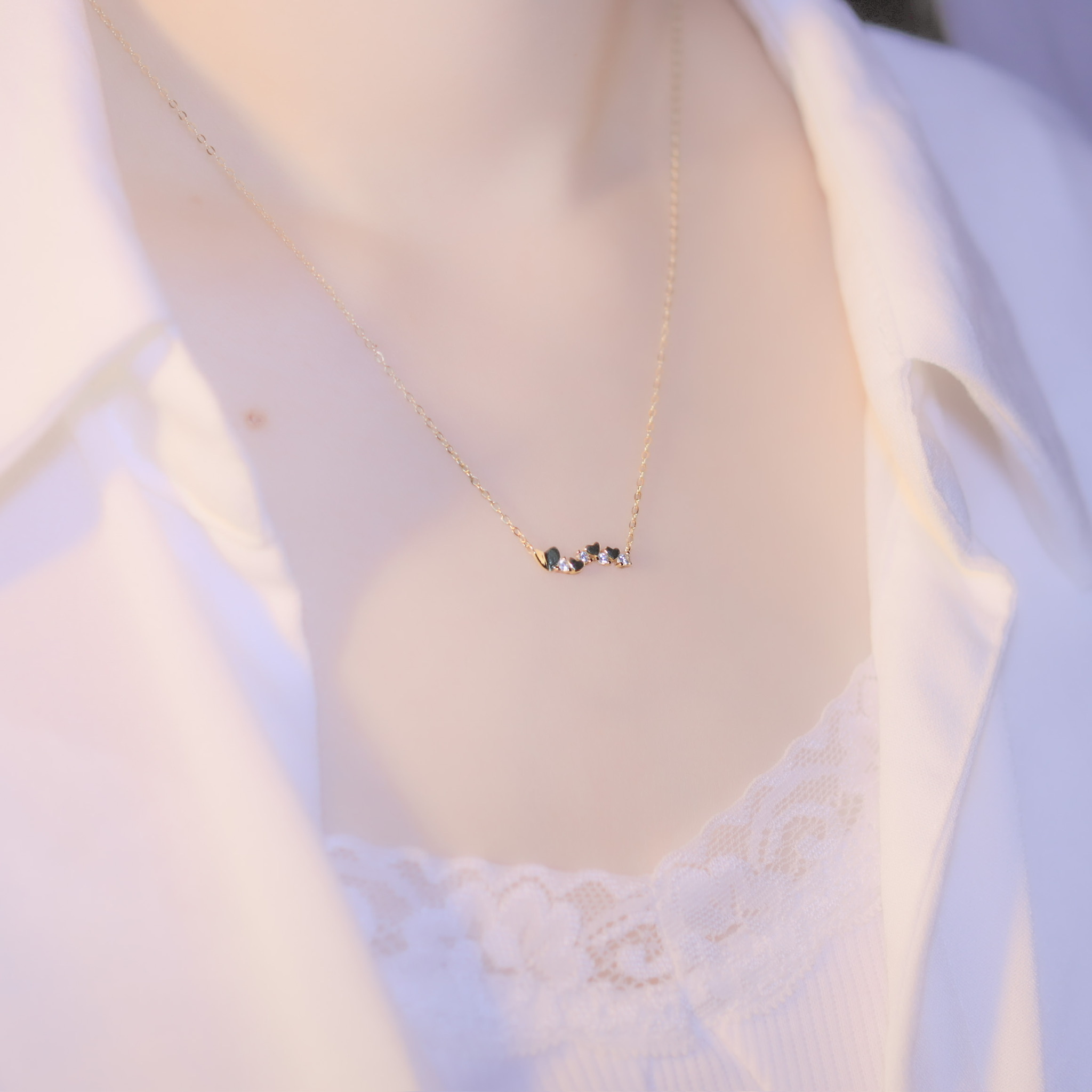 | 925 Silver  | Heart To Heart Talk Necklace  | NE0515 |