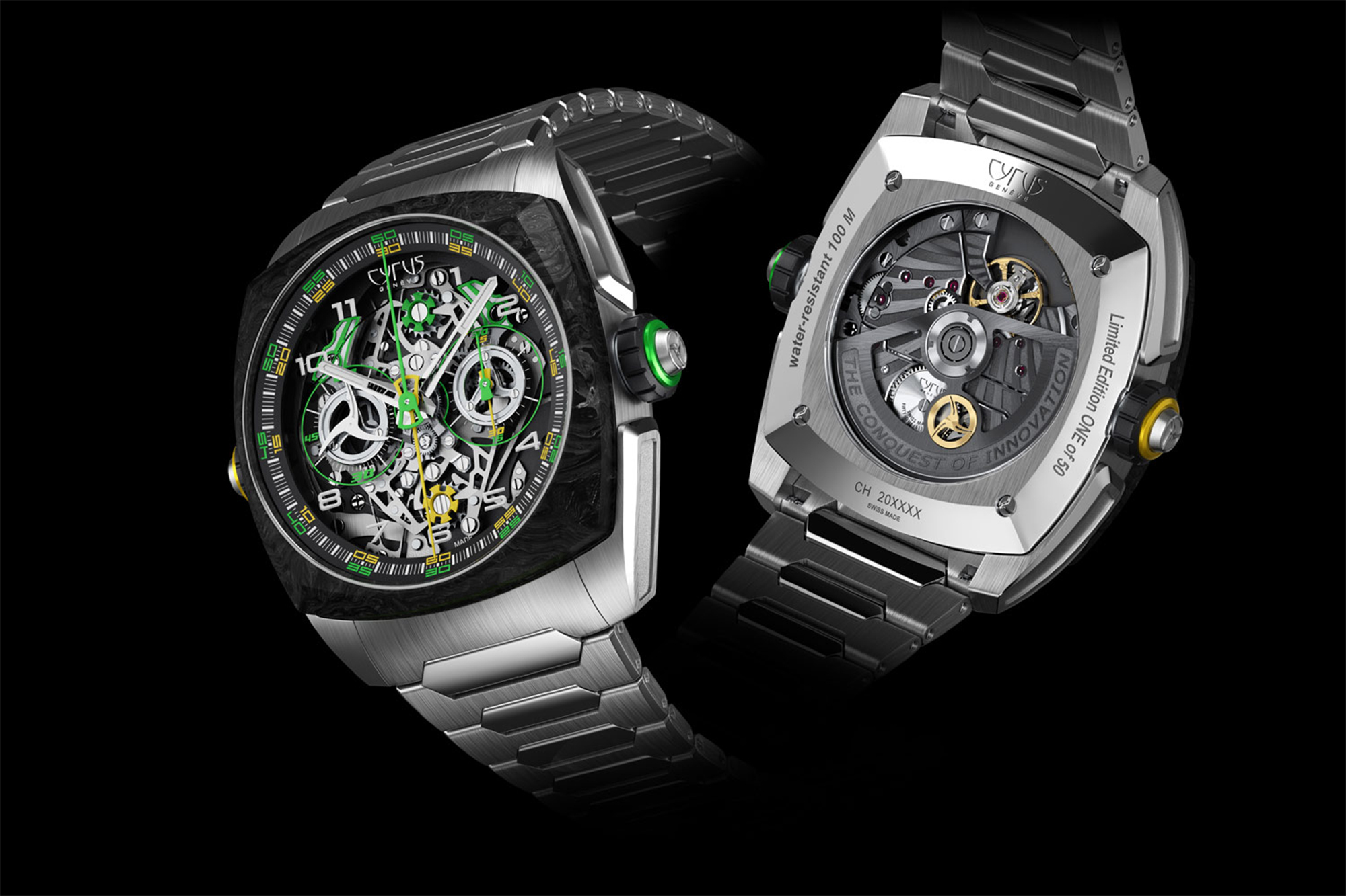 CYRUS,賽瑞錶,Klepcys DICE Lime Carbon