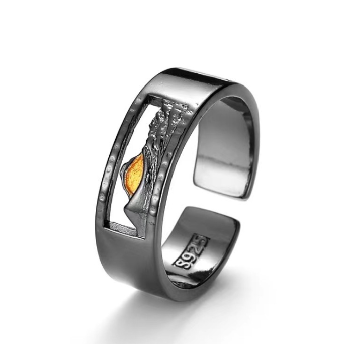 【ACCY038】落日觀山開口設計戒指