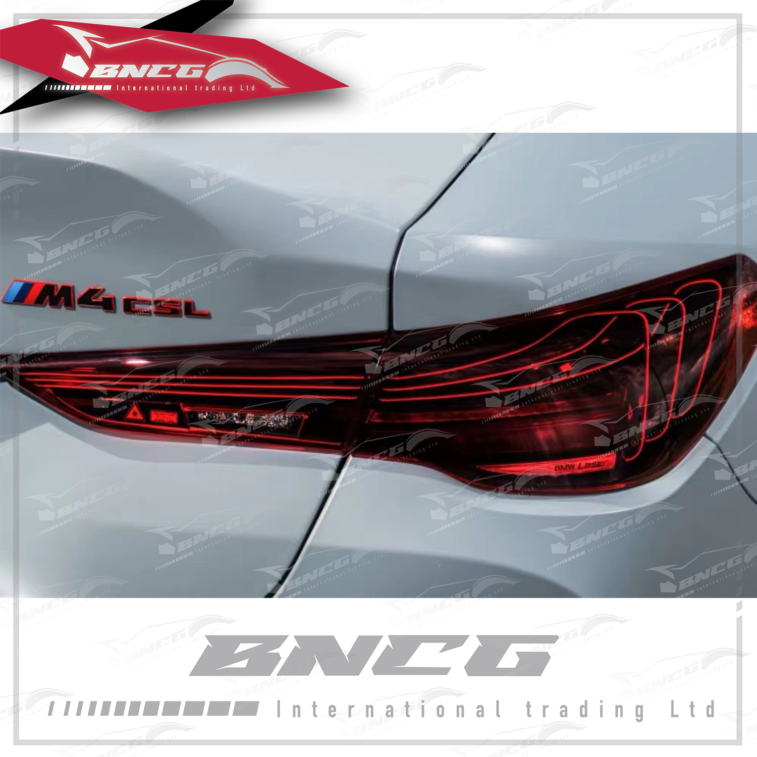 寶馬 BMW 4系 G22 G26 改裝 M4 CSL Laser 鐳射尾燈 燈飾升級 燻黑 / 紅