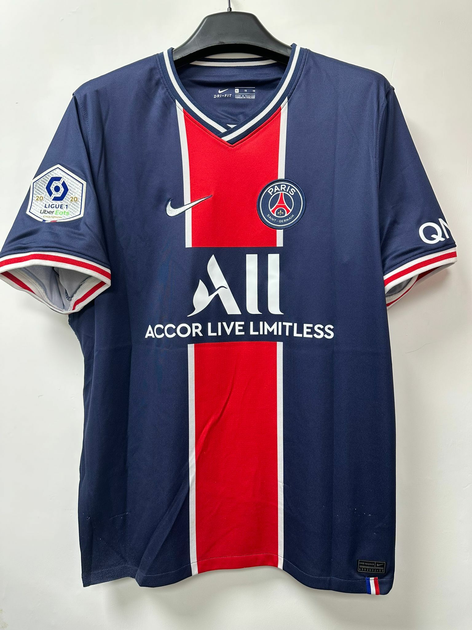 [已使用] 2020/2021 PSG HOME REPLICA SHIRT #7 MBAPPE